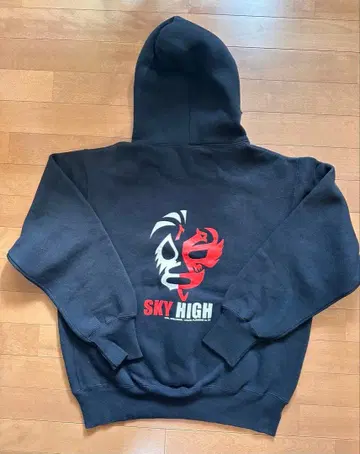 밀 마스카라스 공인 후드티 L 속기모 도스 마스카라스 빈티지 프로레슬링