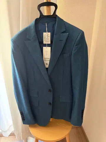 junhashimoto 테일러드 자켓 블루