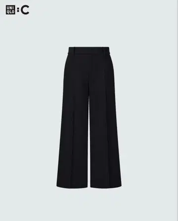 미사용 새상품 유니클로 C 브러쉬드 저지 크롭 팬츠 블랙 M