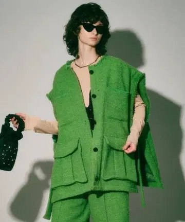 maison special 로빙 트위드 베스트