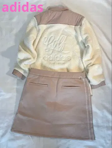 미사용 adidas 골프 보아 자켓 더스티 핑크 스커트