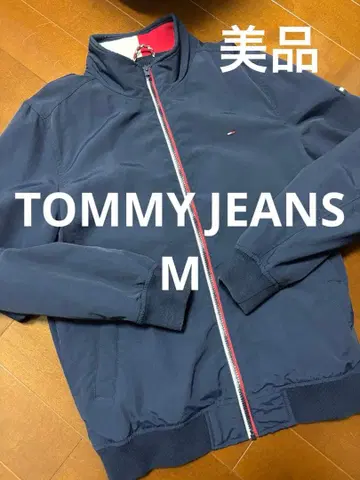 새상품급 TOMMY JEANS 네이비 풀집업 자켓 M