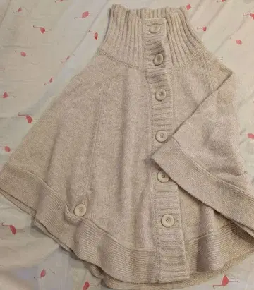 Lettuce 베이지 판초 M