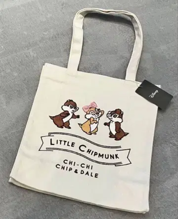 메종 드 플뢰르 칩과 데일 스퀘어 자수 토트백