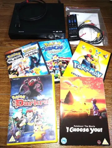 포켓몬 DVD 해외 5장 묶음 판매 프리 리전 프리 DVD 플레이어 세트