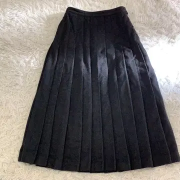 Mademoiselle NON NON * 박스 플리츠 롱 스커트