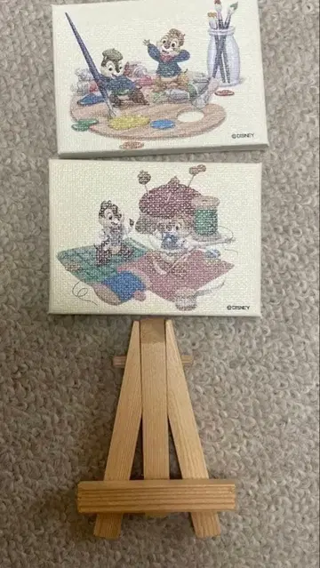 칩과 데일 캔버스 아트 디즈니 스토어