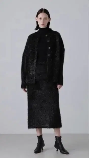 택 포함 새상품 ADORE 어도어 라메 니트 스커트 정가 41800엔