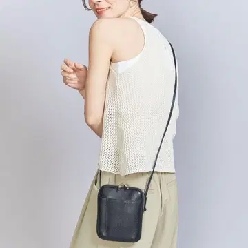 뷰티&유스 가죽 지퍼 숄더백 2WAY