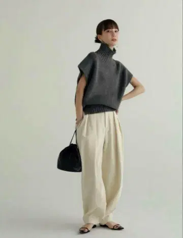 로렌 louren 더블 턱 코쿤 팬츠