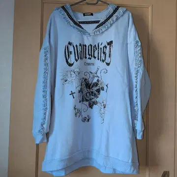 darrdy 세일러 리본 속기모 빅 맨투맨 색스 블루 스카이블루