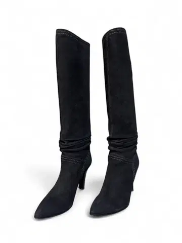 긴자 카네마츠 스웨이드 롱 부츠