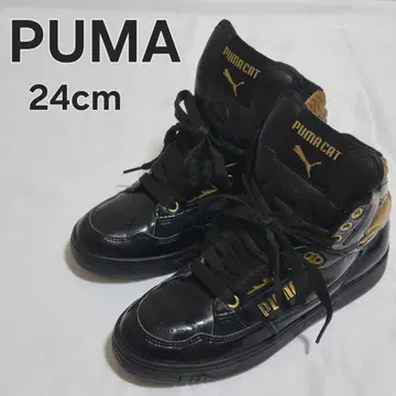 PUMA 푸마 CAT 2 SP 스니커즈 24cm 블랙 골드