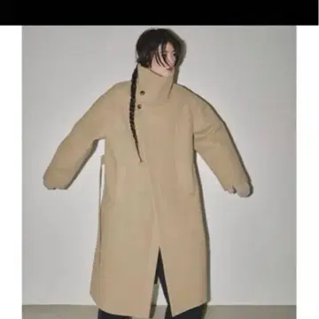 todayful 스탠드 카라 울 코트 38