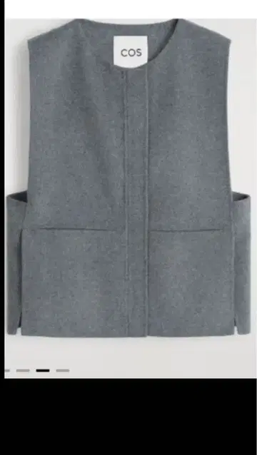 기완판 COS 더블 페이스 울 하이브리드 베스트 지레 그레이 XS