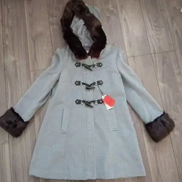 하프 코트 그레이 택 포함 미사용 새상품