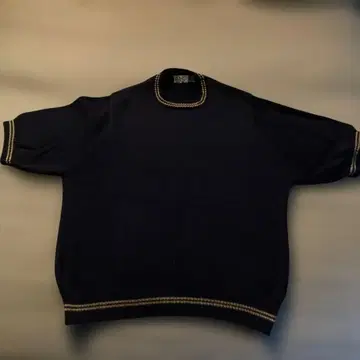 스코틀랜드제 반팔 울 니트