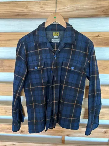 Levi Strauss Make 플란넬 셔츠 네이비/오렌지 체크