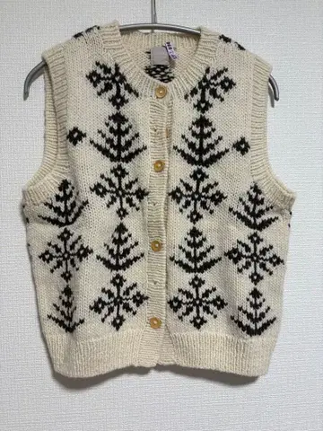 츠하루 페루 니트 모티브 패턴 베스트