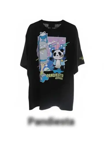 Pandiesta 팬디에스타 새상품 남성용 반팔 T셔츠 자수 샘플 4L