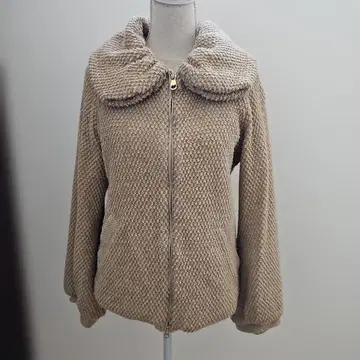 츠모리치사토 베이지 보아 자켓 플리스 자켓