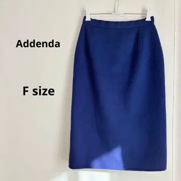 Addenda 아덴다 타이트 스커트 F 블루 울 레나운