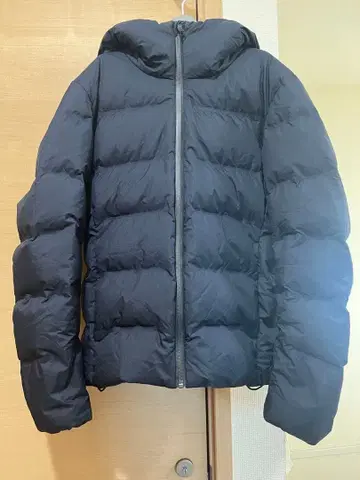 UNIQLO 네이비 다운 자켓 후드 부착