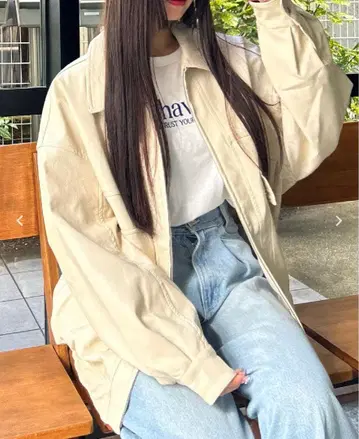 INGNI 가죽 블루종