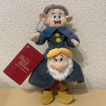 [택 포함] 디즈니 스토어 백설공주 7인의 난쟁이 어깨 태우기 키체인