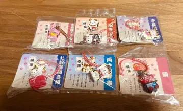 엔기도 본점 2 스트랩 마네키네코 도미 6종 세트