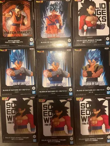 드래곤볼 피규어 9체 세트