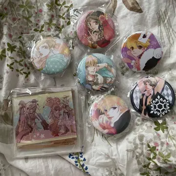 오란고교 호스트부 캔뱃지 6개와 아크릴 스탠드 세트