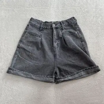 x39 RETRO GALLERY 데님 숏팬츠 그레이 F 밴딩