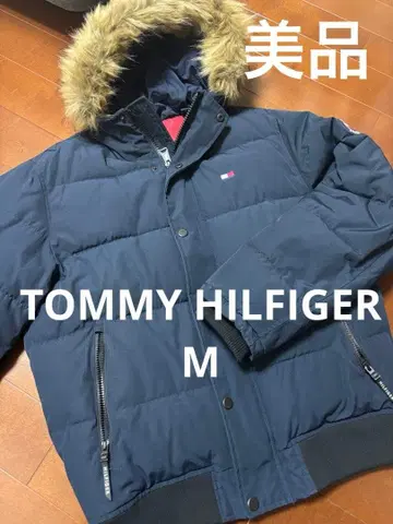 새상품급 TOMMY HILFIGER 네이비 다운 자켓 M
