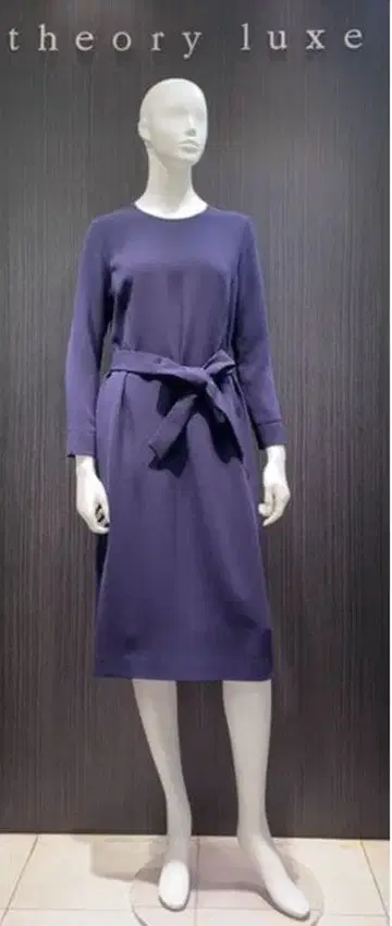 새상품급 theory luxe 워셔블 벨트 포함 스무스 원피스 일본제