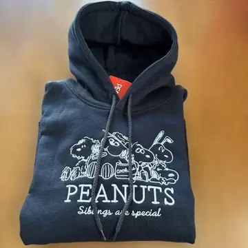 PEANUTS 스누피 브라더스 빅 실루엣 후드티 M 사이즈