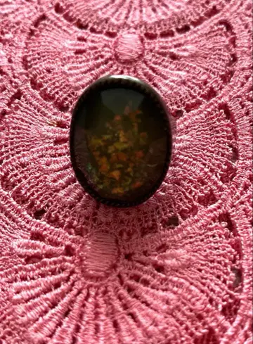 오벌 스톤 반지