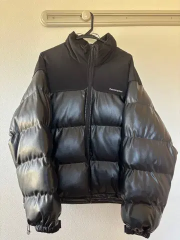 WB ORIGINALS PU Leather Down Jacket 블랙 M
