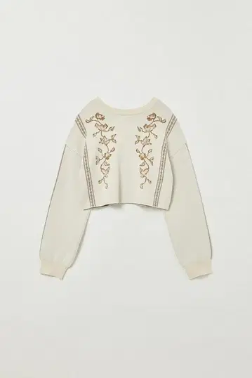 Eaphi scarf motif knit cardigan