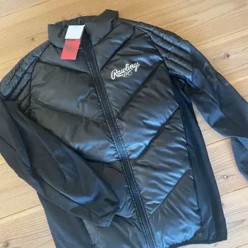 새상품 Rawlings 블랙 풀 지퍼 자켓 M