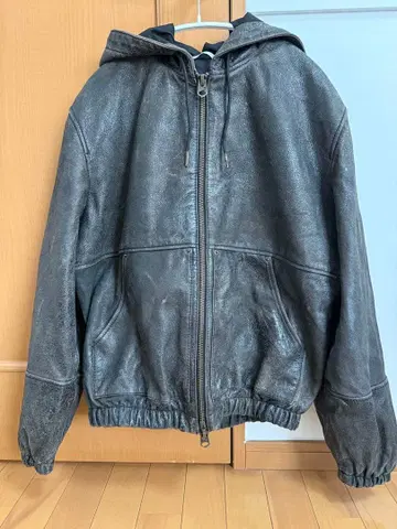 ZARA 자라 램 가죽 후디드 자켓