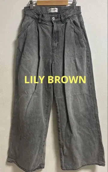 가격 인하 종료 LILY BROWN 와이드 팬츠 그레이