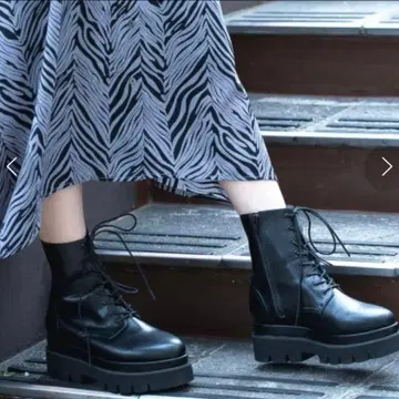 HARE 하레 볼륨 컴뱃 부츠 L 사이즈 블랙