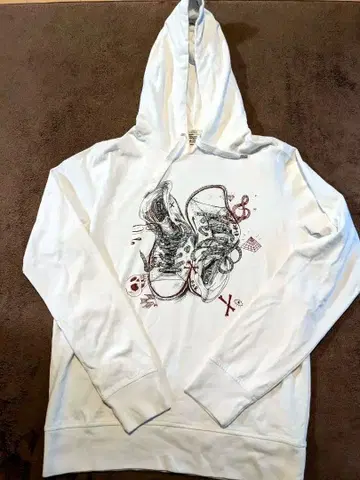 [ L 사이즈 ] CONVERSE ALL STAT 스니커즈 그래픽 후드티