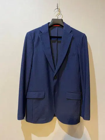 시착 정도 아바하우스 테일러드 자켓 네이비 46 봄/여름 메쉬 소재