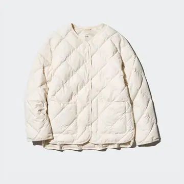 유니클로 퍼프 테크 릴랙스 자켓 S 내추럴