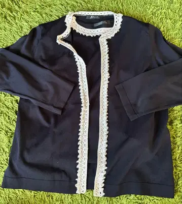 MADAM JOCONDE 블랙 앙상블 레이스 트리밍 40