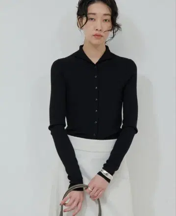 개럴개런트 히루카와 유 씨 콜라보 하이넥 리브 가디건