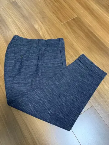 BERWICH SAKE SLUB 네이비 슬랙스