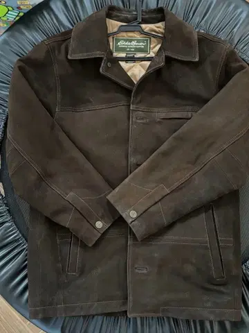 Eddie Bauer 다크 브라운 양가죽 레더 자켓